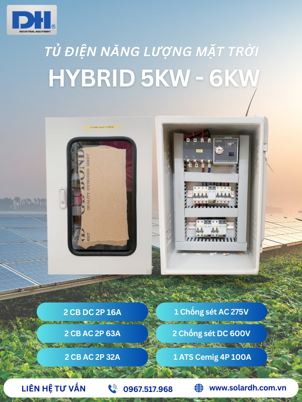 Tủ điện Hybrid 5kW-6kW