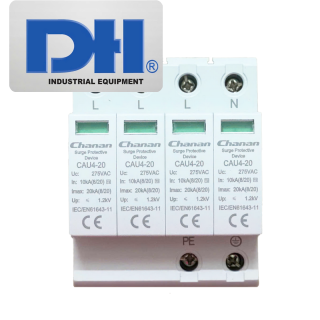 Chống sét lan truyền SPD Chanan 20kA 275V 4P AC | CAU4-20-4-275