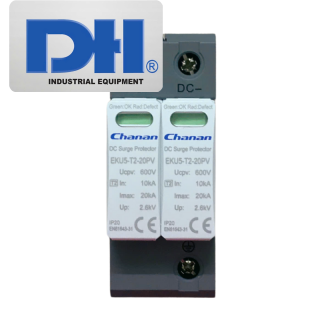 Chống sét lan truyền SPD Chanan 20kA 600V 2P DC | EKU5-T2-20PV-2M600