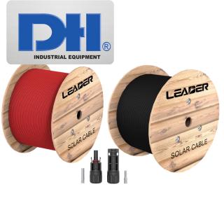 Cáp điện và giắc mc4 Leader