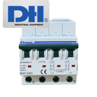 Cầu dao tự động MCB Chanan DC 32A 4P | EKM1-63DC 
