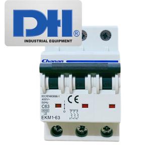 Thiết bị đóng cắt điện Chanan MCB AC 63A 3P| EKM1-63
