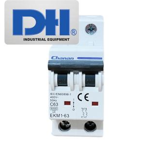Thiết bị đóng cắt điện Chanan MCB AC 63A 2P| EKM1-63