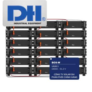 Pin Lưu Trữ Năng Lượng Mặt Trời Deye BOS-W | 51.2V-100Ah Áp Cao