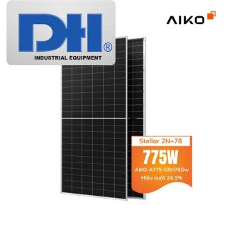 Tấm Pin Mặt Trời Aiko 775W 2 Mặt K&iacute;nh Stellar 2N+78