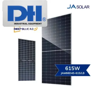 Tấm Pin Mặt Trời JA 615W 2 Mặt Kính | JAM66D45-615/LB