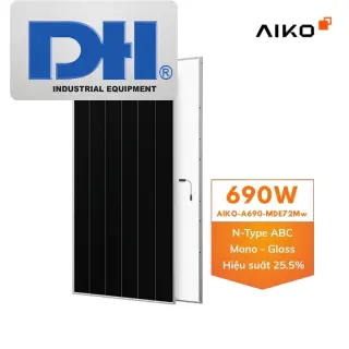 Tấm Pin Năng Lượng Mặt Trời 690W Aiko Comet 3N72 | Hiệu Suất 25.5%