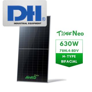 Tấm Pin Năng Lượng Mặt Trời Jinko 630W 2 Mặt Kính | 78HL4-BDV