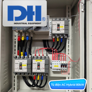Tủ điện năng lượng mặt trời 80kW Hybrid 3 pha