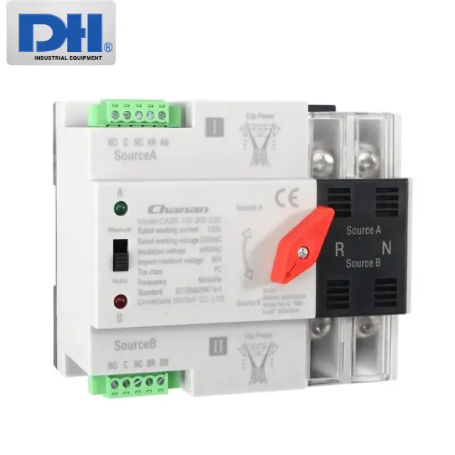 Bộ chuyển nguồn ATS 1 pha 100A 2P Chanan