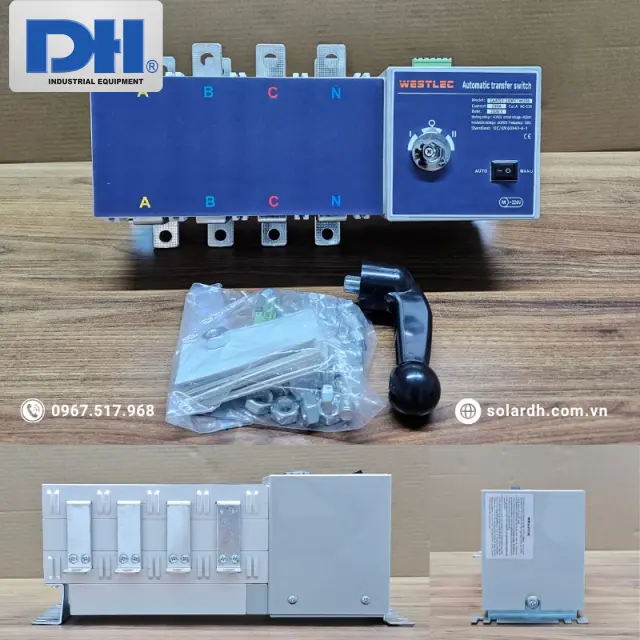 Bộ Chuyển Nguồn ATS 250A 4P WESTLEC | Bảo H&agrave;nh 1 Năm