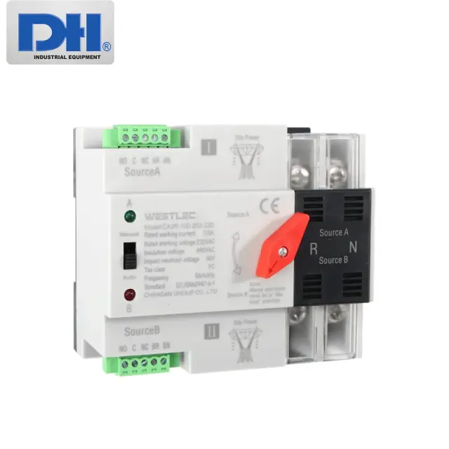 Bộ Chuyển Nguồn Tự Động ATS 1 Pha 100A WESTLEC CA2R 