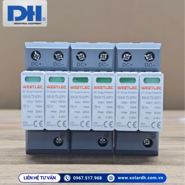 Chống S&eacute;t Lan Truyền SPD DC 2P 600/800/1000VDC 20kA WESTLEC