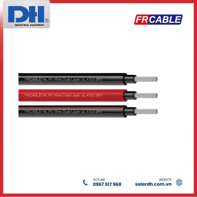 D&acirc;y C&aacute;p DC Solar FRCABLE 4mm2 1500V H1Z2Z2-K Đỏ
