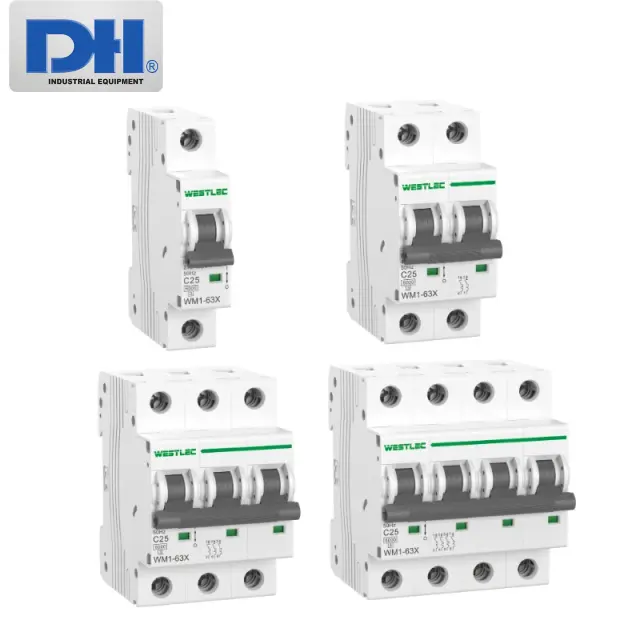 MCB AC 63A Westlec WM1-63X 6kA | Aptomat T&eacute;p Ch&iacute;nh H&atilde;ng
