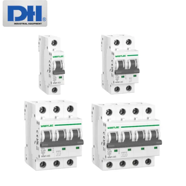 MCB AC Westlec WM1-63 1A&ndash;63A | Aptomat AC 6kA