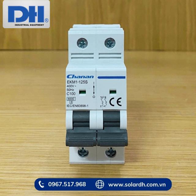 Thiết bị đóng cắt điện MCB Chanan AC 100A 2P | EKM1-125S