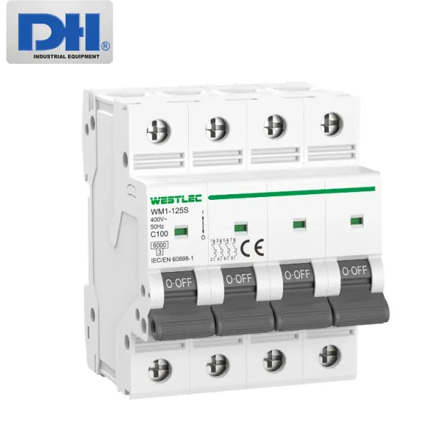 MCB Westlec WM1-125S 63A-125A | Aptomat AC 6kA Ch&iacute;nh H&atilde;ng