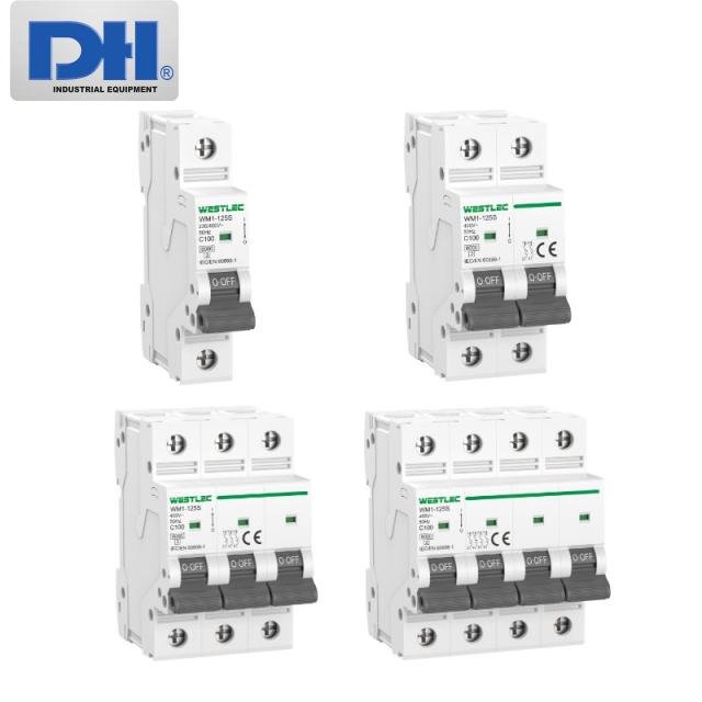MCB Westlec WM1-125S 63A-125A | Aptomat AC 6kA Ch&iacute;nh H&atilde;ng