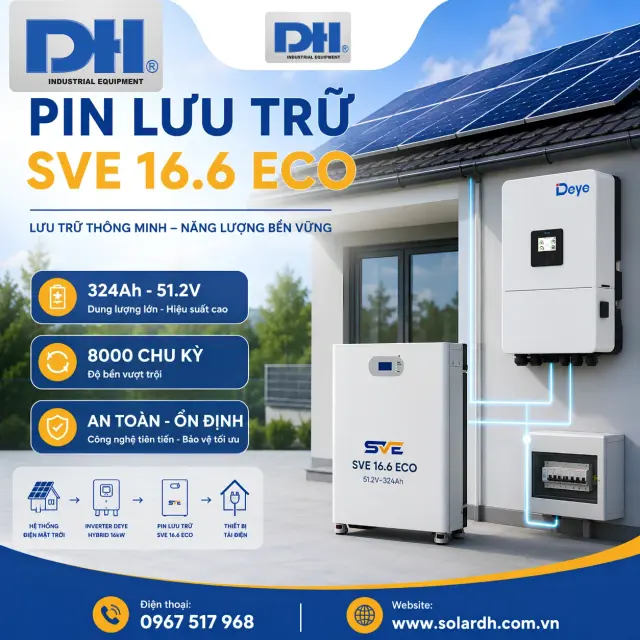 Pin Lưu Trữ SVE 16.6 ECO 16.6kWh | 51.2V-324Ah