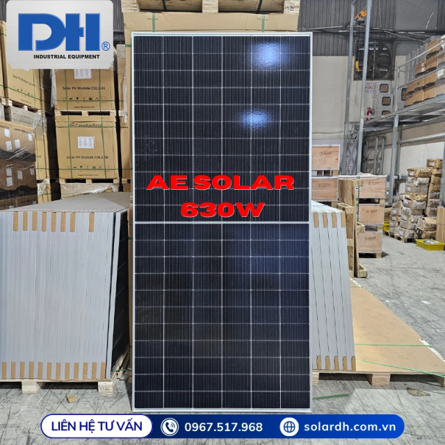 Tấm Pin năng lượng mặt trời AE Solar 630W | CMER-132BDS