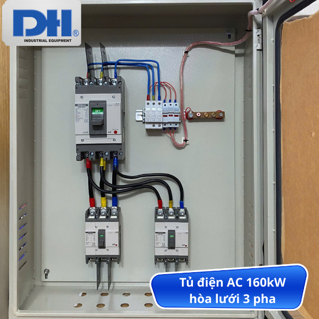 Tủ điện năng lượng mặt trời 160kW hòa lưới 3 pha