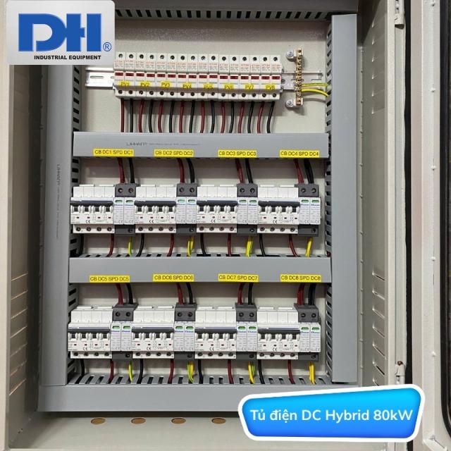 Tủ điện năng lượng mặt trời 80kW Hybrid 3 pha